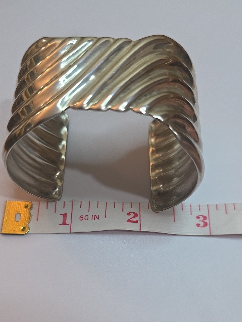 TAXCO NATIVE AMERICAN TR-110 STERLING SILVER 925 CUFF BRACELET 61.20 Grams - Picture 8 of 8